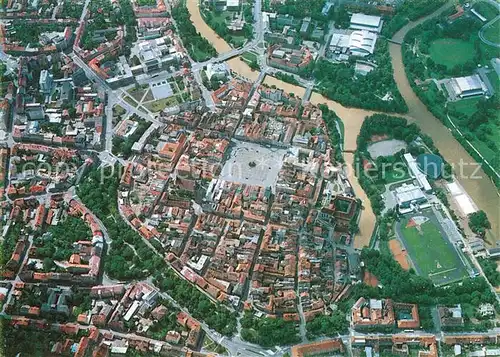 AK / Ansichtskarte Budejovice Fliegeraufnahme Budejovice