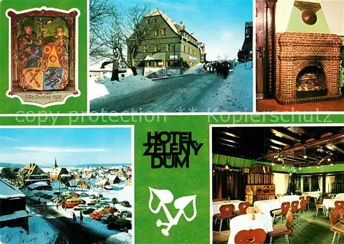 AK / Ansichtskarte Krusne_Hory Hotel Zeleny dum Krusne Hory