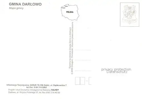 AK / Ansichtskarte Darlowo Umgebungskarte Darlowo