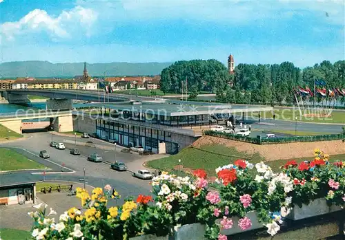 AK / Ansichtskarte Strasbourg_Alsace Europabruecke Strasbourg Kehl Strasbourg Alsace