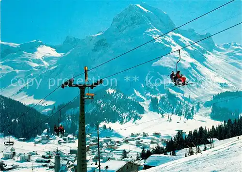 AK / Ansichtskarte Lech_Vorarlberg Schlosskopflift Omeshorn Winter Lech Vorarlberg