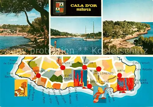 AK / Ansichtskarte Cala_d_Or Fliegeraufnahme Panoramakarte  Cala_d_Or