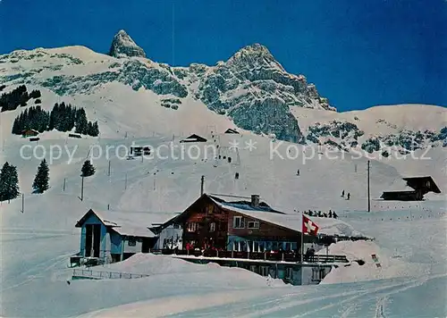 AK / Ansichtskarte Kinzigpass Berggasthaus Biel Winter Kinzigpass