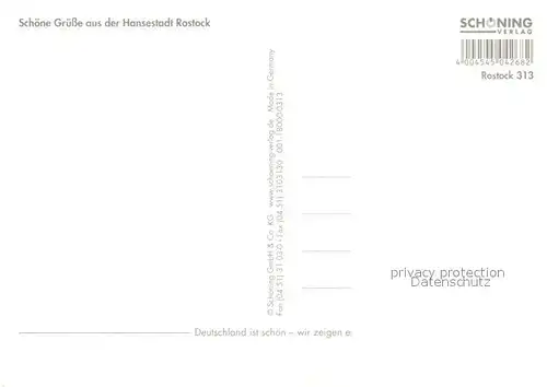 AK / Ansichtskarte Rostock_Mecklenburg Vorpommern Rathaus Universitaet Warnow Strassenpartie Platz Neuer Markt Altstadt Hochschule Stadthafen Rostock