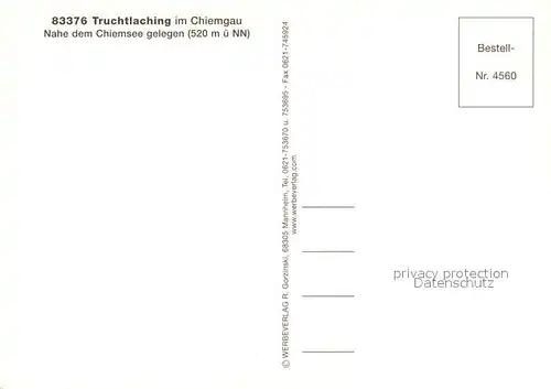 AK / Ansichtskarte Truchtlaching Gesamtansicht mit Alpenpanorama Freibad Ortsmotiv mit Kirche See Truchtlaching