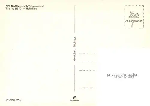 AK / Ansichtskarte Bad_Herrenalb Panorama Luftkurort im Schwarzwald Bad_Herrenalb