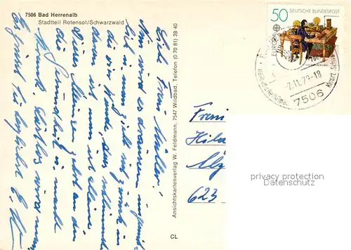 AK / Ansichtskarte Rotensol Landschaftspanorama Waldpartie Schwarzwald Wanderweg Teich Fliegeraufnahme Rotensol