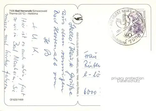 AK / Ansichtskarte Bad_Herrenalb Ortsmitte Fachwerkhaeuser Hotels Luftkurort im Schwarzwald Bad_Herrenalb