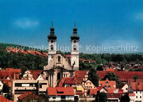 AK / Ansichtskarte Zwiefalten_Wuerttemberg Ortsansicht mit Muenster Zwiefalten Wuerttemberg