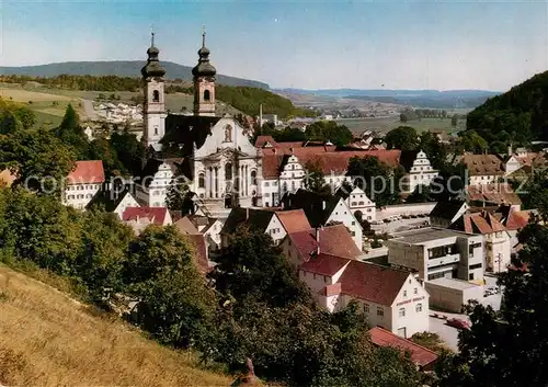 AK / Ansichtskarte Zwiefalten_Wuerttemberg Ortsansicht mit Muenster ehem. Benediktiner Klosterkirche Zwiefalten Wuerttemberg