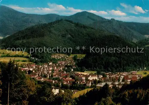 AK / Ansichtskarte Waldkirch_Breisgau Panorama Blick von der Kastelburg Schwarzwald Waldkirch Breisgau