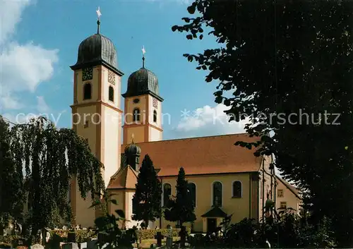 AK / Ansichtskarte St_Maergen Pfarrkirche Wallfahrtskirche Mariae Himmelfahrt St_Maergen