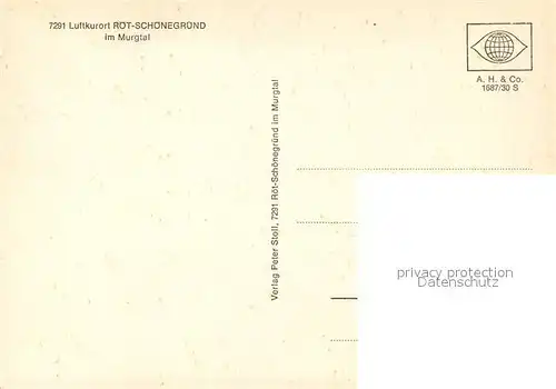 AK / Ansichtskarte Roet_Schoenegruend Panorama Luftkurort im Schwarzwald Roet_Schoenegruend