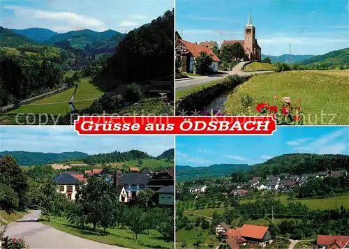 AK / Ansichtskarte oedsbach Landschaftspanorama Schwarzwald Kirche oedsbach