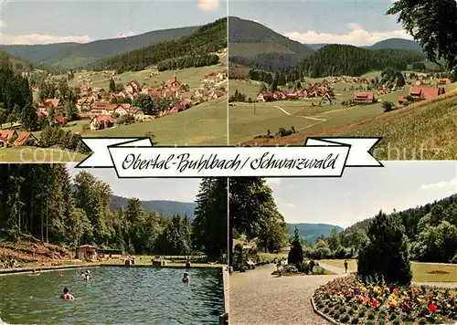 AK / Ansichtskarte Buhlbach_Obertal Panorama Luftkurort im Schwarzwald Kuranlagen Kleingolfanlage Freibad Buhlbach Obertal