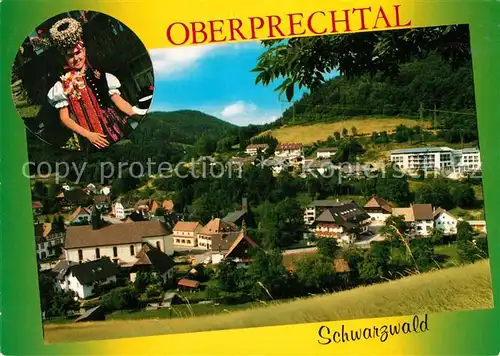 AK / Ansichtskarte Oberprechtal Teilansicht Erholungsort im Schwarzwald Trachten Oberprechtal