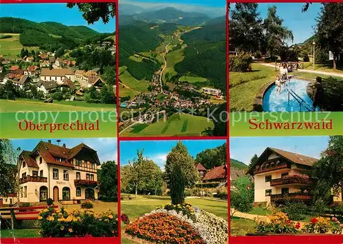 AK / Ansichtskarte Oberprechtal Panorama Erholungsort im Schwarzwald Wassertreten Park Hotel Pension Oberprechtal