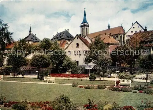 AK / Ansichtskarte Neustadt_Schwarzwald Kuranlagen Blick zur Kirche Luftkurort Neustadt_Schwarzwald