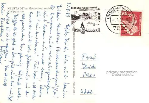 AK / Ansichtskarte Neustadt_Schwarzwald Gesamtansicht Hauptstrasse Minigolf Aussichtsturm Gutachtalbruecke Neustadt_Schwarzwald