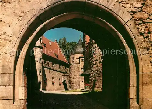 AK / Ansichtskarte Kronach_Oberfranken Veste Rosenberg Zeughaustor Zeughaushof Kronach Oberfranken