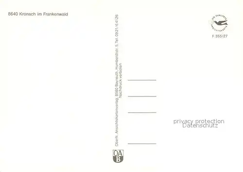 AK / Ansichtskarte Kronach_Oberfranken Partie am Fluss Altstadt Kronach Oberfranken