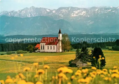 AK / Ansichtskarte Aitrang Gnadenkapelle St Alban Alpenpanorama Aitrang