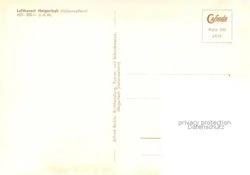 AK / Ansichtskarte Haigerloch Panorama Luftkurort mit Schloss Haigerloch