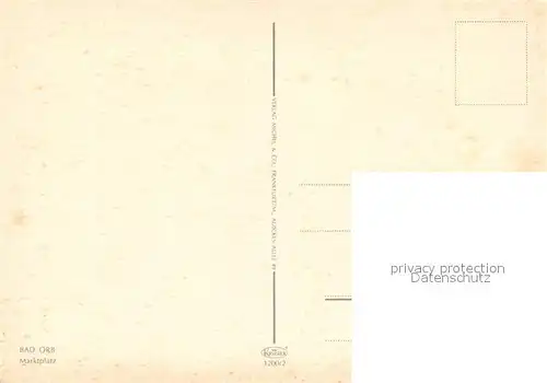 AK / Ansichtskarte Bad_Orb Marktplatz Altstadt Fachwerkhaeuser Kirchturm Bad_Orb