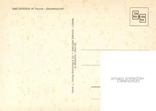 AK / Ansichtskarte Usingen Ortsmotiv mit Kirche Usingen