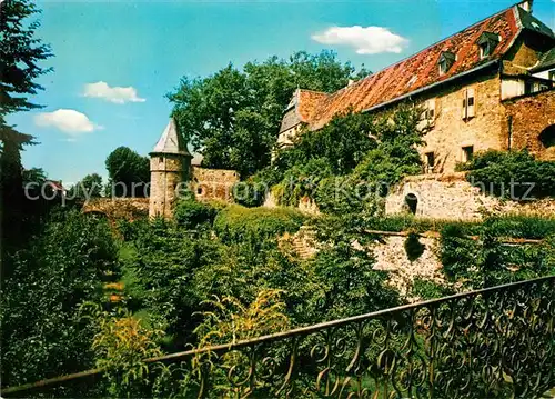 AK / Ansichtskarte Friedberg_Hessen Burg Suedseite mit Hirschgraben Friedberg Hessen