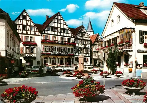 AK / Ansichtskarte Bad_Orb Marktplatz Altstadt Fachwerkhaeuser Bad_Orb