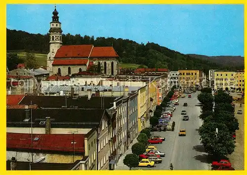 AK / Ansichtskarte Tittmoning_Salzach Stadtbild mit Kirche Tittmoning Salzach