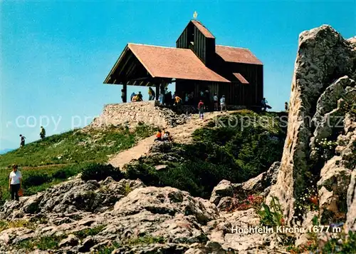 AK / Ansichtskarte Hochfelln_Bergen Bergkirche Bayerische Alpen Hochfelln Bergen