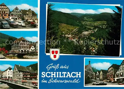 AK / Ansichtskarte Schiltach Altstadt Fachwerkhaeuser Landschaftspanorama Schiltach