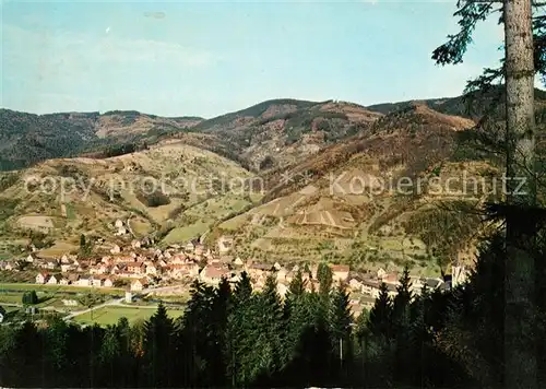 AK / Ansichtskarte Lautenbach_Renchtal Blick ins Tal Landschaftspanorama Lautenbach Renchtal