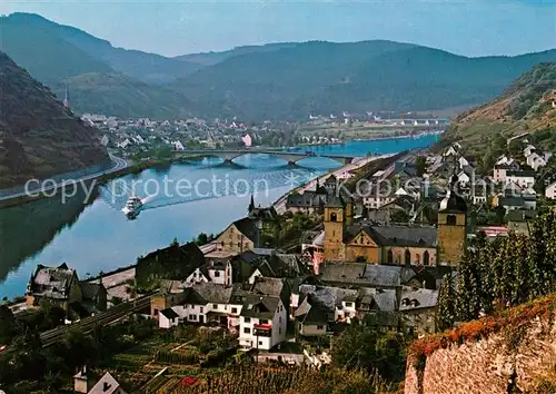 AK / Ansichtskarte Karden Panorama Blick ueber die Mosel Karden