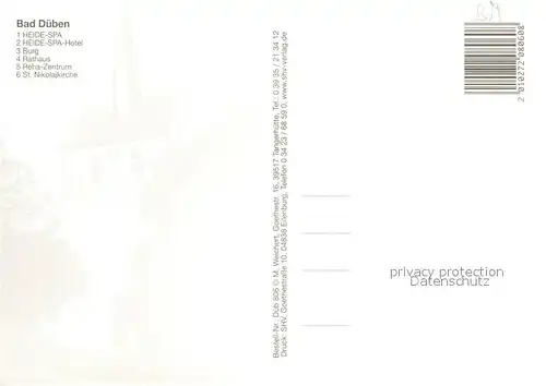 AK / Ansichtskarte Bad_Dueben Heide Spa Hotel Burg Rathaus Rehazentrum St Nikolaikirche Bad_Dueben