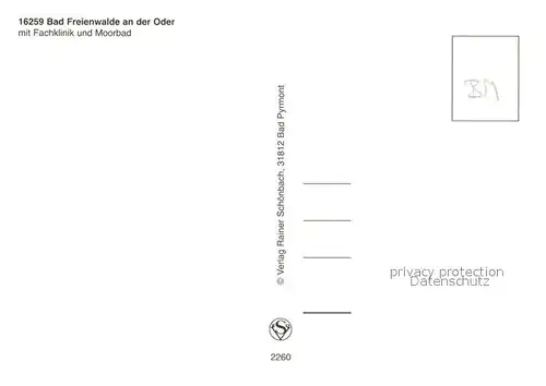 AK / Ansichtskarte Bad_Freienwalde Fachklinik Papenmuehle Rathaus Konzerthalle Moorbad Bad_Freienwalde