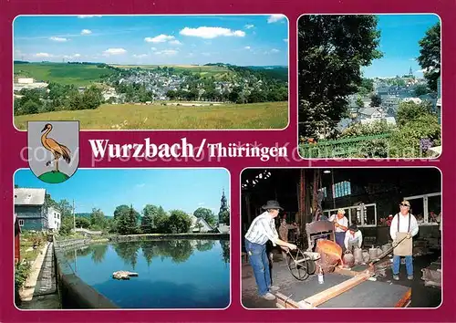 AK / Ansichtskarte Wurzbach Panorama Luftkurort Technisches Schaudenkmal Giesserei Heinrichshuette Wurzbach