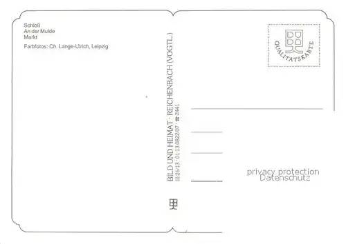 AK / Ansichtskarte Colditz Schloss Partie an der Mulde Markt Altstadt Kirche Colditz