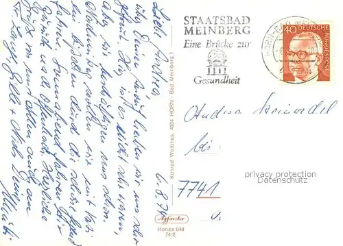 AK / Ansichtskarte Horn_Lippe Nordstrasse Fachwerkhaeuser Jugendherberge Turm Bleiche Freibad Horn_Lippe