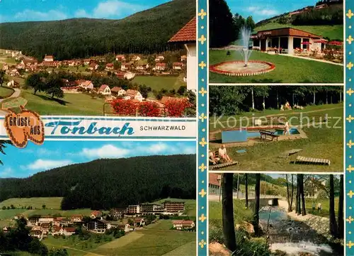 AK / Ansichtskarte Tonbach Landschaftspanorama Tonbachtal im Schwarzwald Wassertreten Bach Gaststaette Hotels Tonbach