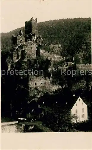 AK / Ansichtskarte Manderscheid_Eifel Teilansicht mit Burgruine Manderscheid Eifel