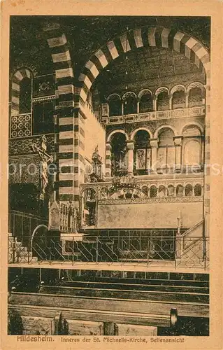 AK / Ansichtskarte Hildesheim Inneres der St Michaeliskirche Hildesheim