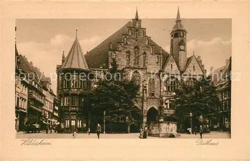 AK / Ansichtskarte Hildesheim Rathaus Brunnen Kupfertiefdruck Buetten Hildesheim