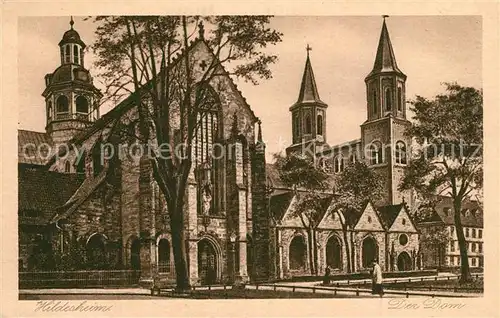 AK / Ansichtskarte Hildesheim Der Dom Kuenstlerkarte Hildesheim