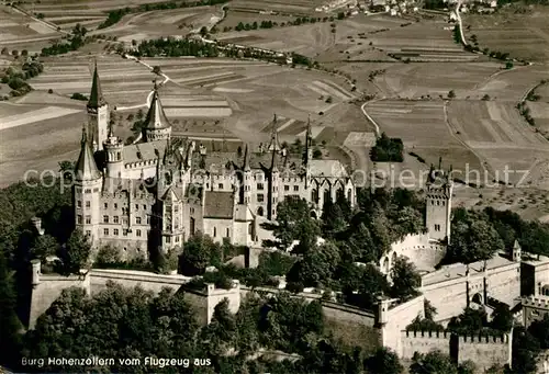 AK / Ansichtskarte Burg_Hohenzollern Fliegeraufnahme Burg_Hohenzollern