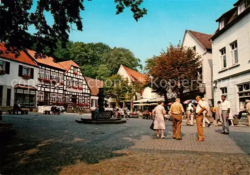 AK / Ansichtskarte Tecklenburg Marktplatz Fachwerk Tecklenburg