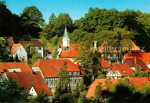 AK / Ansichtskarte Tecklenburg Fachwerk und Kirche Tecklenburg