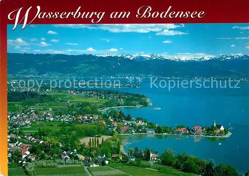 AK / Ansichtskarte Wasserburg_Bodensee Fliegeraufnahme Wasserburg Bodensee